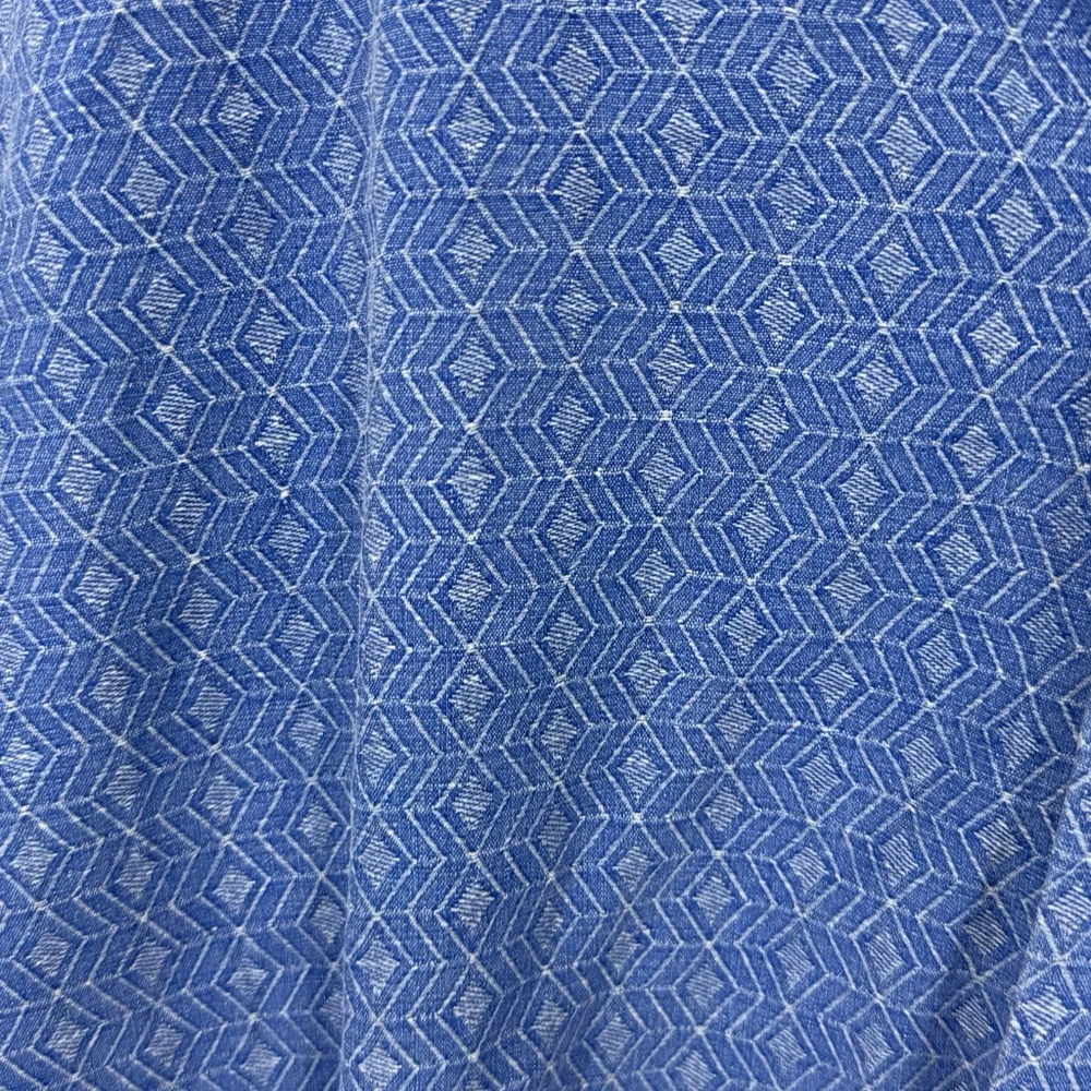 Tommy Bahama Blue Diamond Pattern 100% Silk Men’s Short Sleeve Shirt Size XL